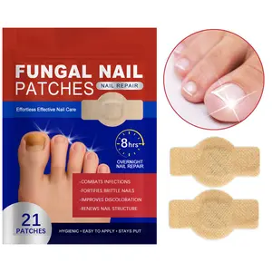 21PCS/BAG Fungal Nail Patches, Nail Health Care Patches, Nail Fungus Care Patches,Daily Care Nails Kit Set, Suitable for Solving Fungal Nails and Other Nail Problems, Nail Supplies