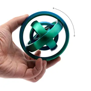 3D Rotating Decompression Disk, Spiral Polygon Ornaments, Challenging Brain Training Puzzle, Stress-relieving Desktop Decoration