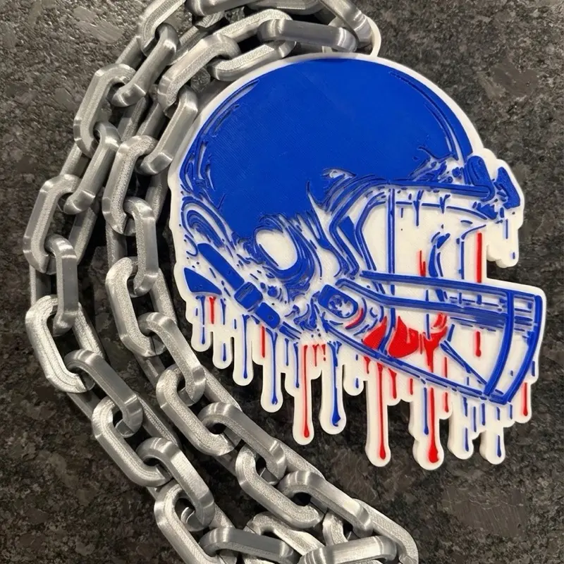 YOUR TEAMs drip style hype chain- football theme YOUR TEAMs drip style hype chain- football theme