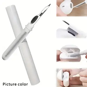 1pc Versatile Earbuds Cleaning Brush Pen - Portable & Effective Dust-Removal Tool for Earphones, Headphones, Keyboards, Mobiles, Mice & More - Essential Cleaning Kit for Tech Gadgets and Accessories