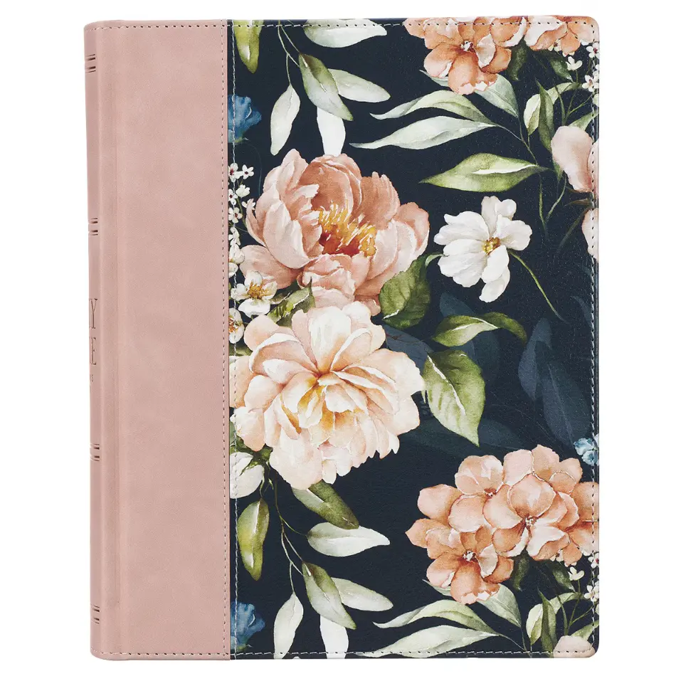 Bible - KJV Note-taking Bible LP Faux Leather HC, Floral