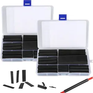 146 Pieces Heat Shrink Tube, 4:1 Shrinkage, Waterproof Heat Shrink Tub, Cable Insulation, Heat Shrink Tube Set, Electronics Cable Management