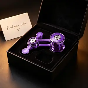 Silent Metal Fidget Spinner! Quiet EDC Desk Toy for Adults & Teens – Stress Relief ADHD Focus Gift Portable