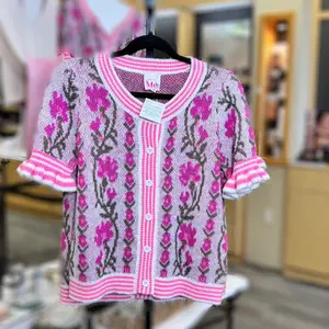 Pink Floral Blouse Fashion Shirts