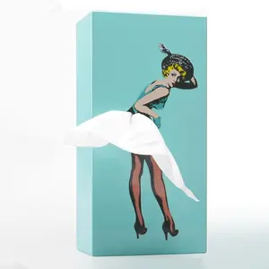 Flying Skirt Tissue Box Organiser, Cute Lady Skirt Tissue Box Holder
