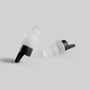 Reusable Silicone Swimming Earplugs, 3-Layer Design, Reusable Ear Plugs for Sleep Travel Work, Comfortable & Durable