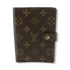 Pre-owned Louis Vuitton Monogram Canvas Small Leather Goods Small Ring Agenda Cover LV1970
