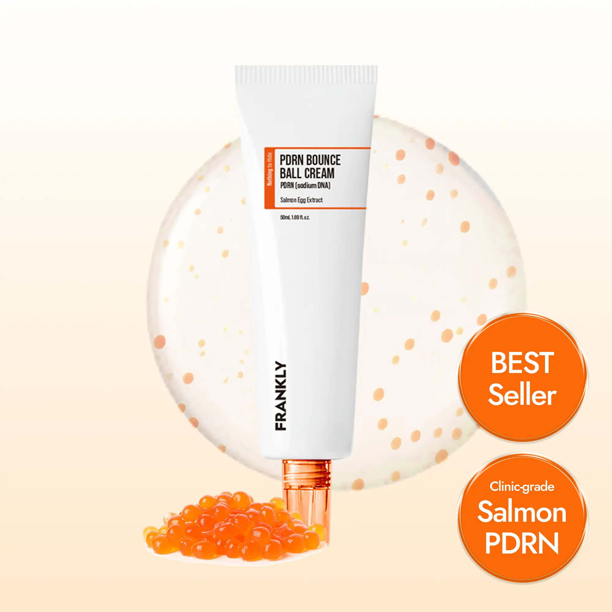 FRANKLY] Salmon PDRN Bounce Ball Cream – 99% Pure Salmon DNA
