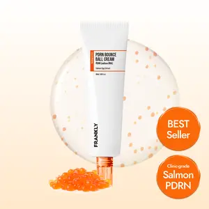 [FRANKLY] Salmon PDRN Bounce Ball Cream – 99% Pure Salmon DNA Moisturizer for Skin Repair & Glow | Post Microneedling Recovery & Barrier Repair | Lightweight Gel Cream | Korean Skincare | 1.69 fl oz