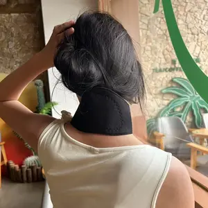 Adjustable Cervical Support Sleeve, Soft Polyester Neck Protection Belt, Breathable Design, Lightweight & Hand-Washable, Recovery & Training