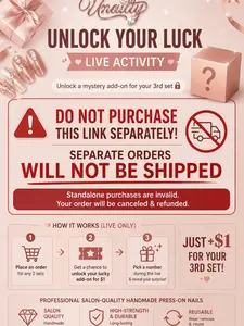 ️ LIVE ACTIVITY ONLY | ANY SEPARATE PURCHASE WILL NOT BE FULFILLED OR SHIPPED