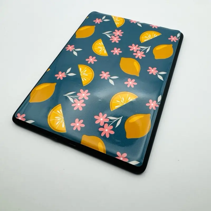 Easy Peasy LEMON Kindle Skin - Peach Fruit Decal for Kindle e-reader - high quality vinyl & laminate - decorative front & back cover