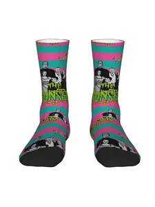 1 Pair Happy Funny Men's compression Socks Pickles Vintage Harajuku Hip Hop Novelty Seamless Crew Crazy Sock Gift Printed Merry Christmas Decoration Gift Xmas