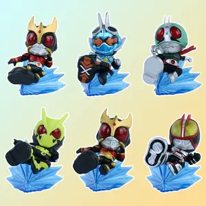Kamen Rider Anime Action Figure Cartoon Character Model Doll Ornament Gashapon Claw Machine Toy Desktop Decoration Collectible Gift