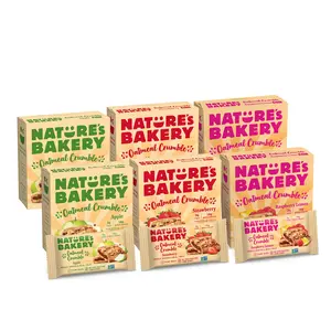 Nature's Bakery Oatmeal Crumble Variety Pack, 1.41 oz Snack Bars (36 Bars), Vegan, Non-GMO, Plant-Based