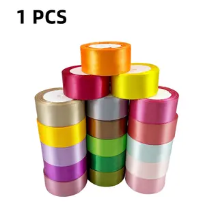Luxury Ribbon 2.54cm X 22.12m, Elegant Gift Wrapping Material, Ideal for Weddings, Hair Styling, Balloon Decorations, Craft Supplies