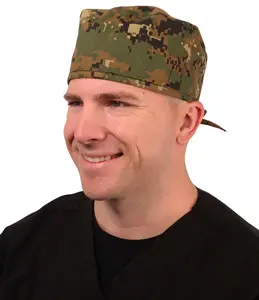 Classic Surgical Scrub Cap - Digital Green Camouflage