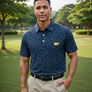 New Navy Masters Polo Shirt The Masters Merch Fathers Day Gifts For Golfer Gift for Brother L3N