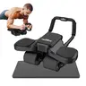 RELIFE 4-Wheel Automatic Rebound Ab Roller Wheel - Adjustable Foam Pads, Phone Holder, Quiet Design Adjustable Abs Trainer for Home Gym Equipment, Home Workout Gear, Abdominal & Tummy Exercise Equipment