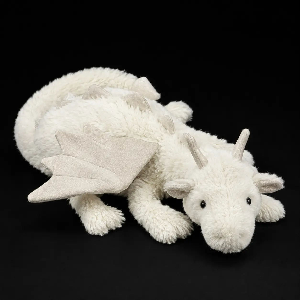 Jellycat White Flying Dragon (50cm) – An ultra-soft winged plush toy, an ideal cuddly companion and a perfect gift for friends.