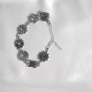 Seven Chakra Bracelet, Reiki Meditation Jewelry, Handmade Boho Gold Silver Jewelry, Yoga Accessories, Unique Jewelry, Bohemian Chakra Piece