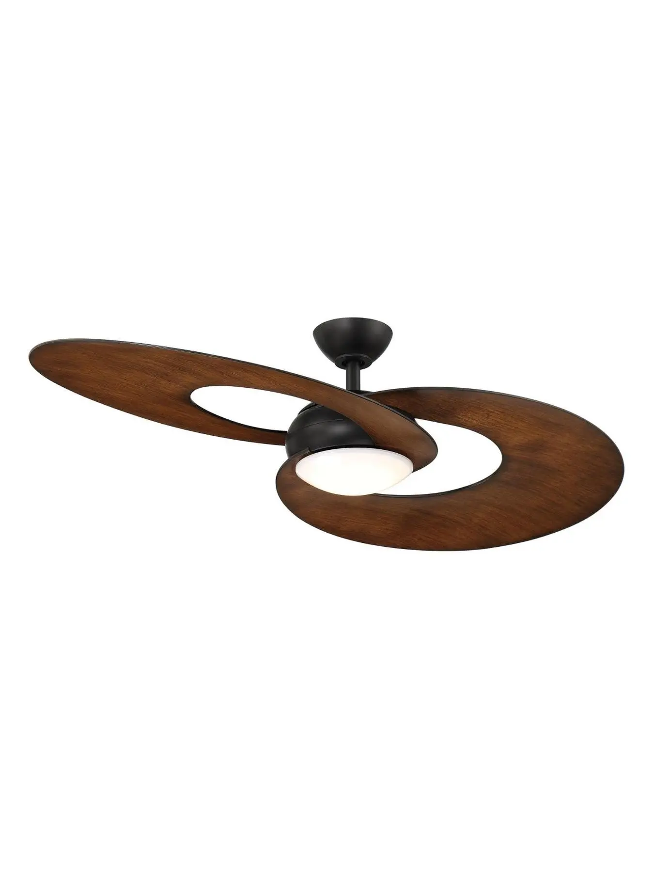 Wind River Ceiling Fans WR2010MBWAL 52 in. Sirius Wi-Fi Enabled Smart Ceiling Fan, Black & Walnut