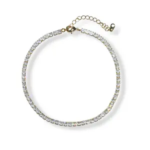 Harper Ray Crystal Anklet with Decorative Beads and Clasp Closure