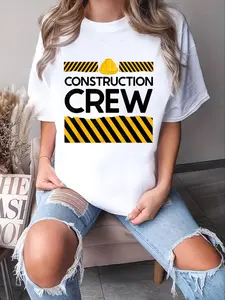 100% Cotton Matching boys and dad construction excavator birthday outfit T-Shirt
