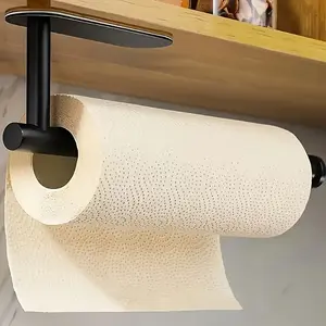 Small Space Organizer, Wall-mounted Punch-free Paper Towel Holder, Tissue Dispenser, Space-saving Kitchen Organizer, Stainless Steel Roll Paper Holder, Bathroom Accessory, Bathroom Organizing Accessories, Bathroom Organizer Supplies