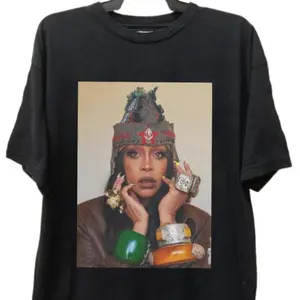 Retro Erykah Badu Country Music Shirt, Erykah Badu Albums Graphic Unisex Shirt Cotton Fabric Top