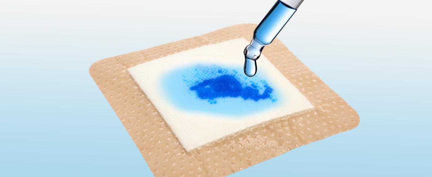 Silicone Foam Dressing with Border, 4"x 4" (2.5”x2.5” Pad), 5 Count, Sterile Adhesive Wound Dressing for Bed Sores, Leg Ulcers, Highly Absorbent, Waterproof Wound Care Bandage Silicone Foam Dressing with Border, 4"x 4" (2.5”x2.5” Pad), 5 Count, Sterile Adhesive Wound Dressing for Bed Sores, Leg Ulcers, Highly Absorbent, Waterproof Wound Care Bandage