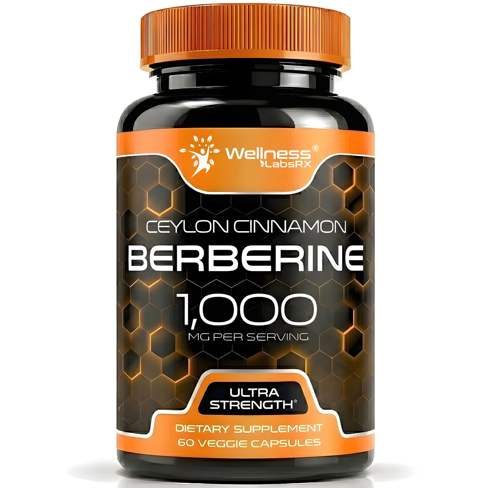 Berberine Supplement with Ceylon Cinnamon Capsules 1,000mg – 60 Capsules