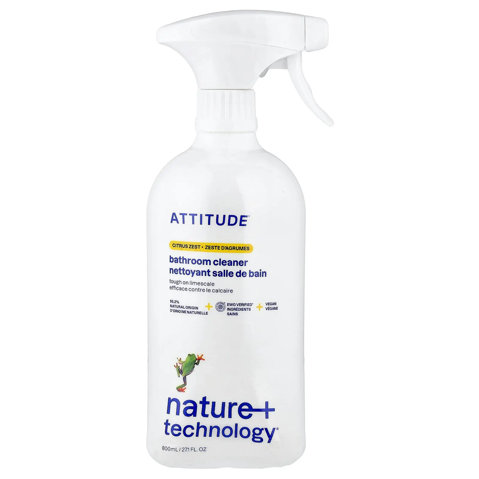 ATTITUDE Bathroom Cleaner, Citrus Zest, 27.1 fl oz (800 ml) ATTITUDE Bathroom Cleaner, Citrus Zest, 27.1 fl oz (800 ml)