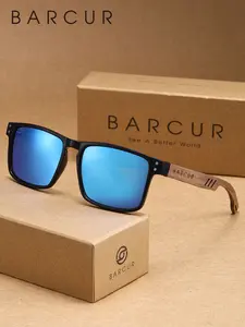 BARCUR Lightweight And Comfortable Casual Sunglasses With TAC Lens Material And Square Frame For Holiday Street Photography. Versatile For Daily Use And UV To Enhance Visual Comfort. Perfect Gift For Gifting