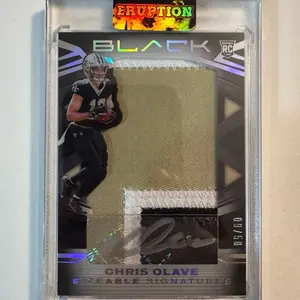 Chris Olave 2022 Panini Black Rookie Auto Patch 09/50