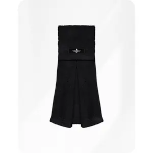 Exxact Sports Black Football Towel with Hook & Loop Fastener, Quarterback QB Sports Towel to Clean Hands, Visor and Gloves - Highly Absorbent, Quick Dry (Black)