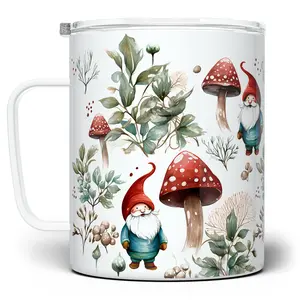 LOFTIPOP Woodland Mushroom Gnome Coffee Mug, Cottagecore Mug, Cute Mugs, Nature Winter Holiday Mugs, Designed and Printed in the USA by Loftipop