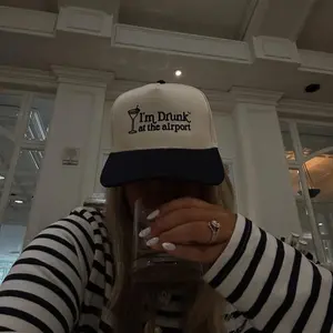 I'm Drunk At The Airport Vintage Style Hat - Embroidered