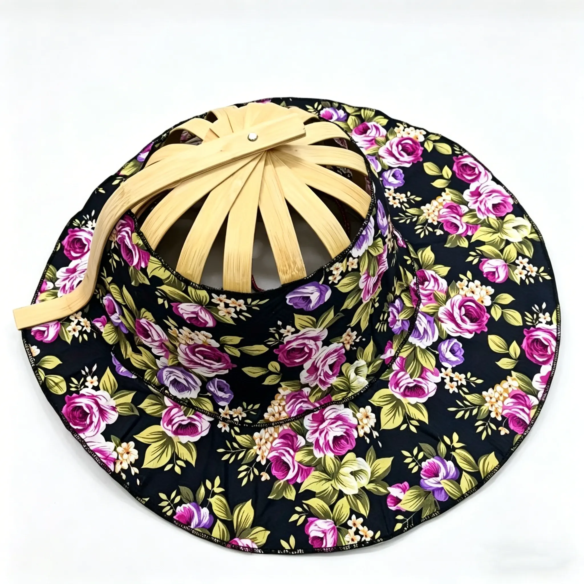 Foldable Sun Hat - Dual-Use Foldable Hat & Fan - Travel Hat - Portable Foldable Hat - Dual-Use Foldable Fan & Hat - Women's Summer Hat