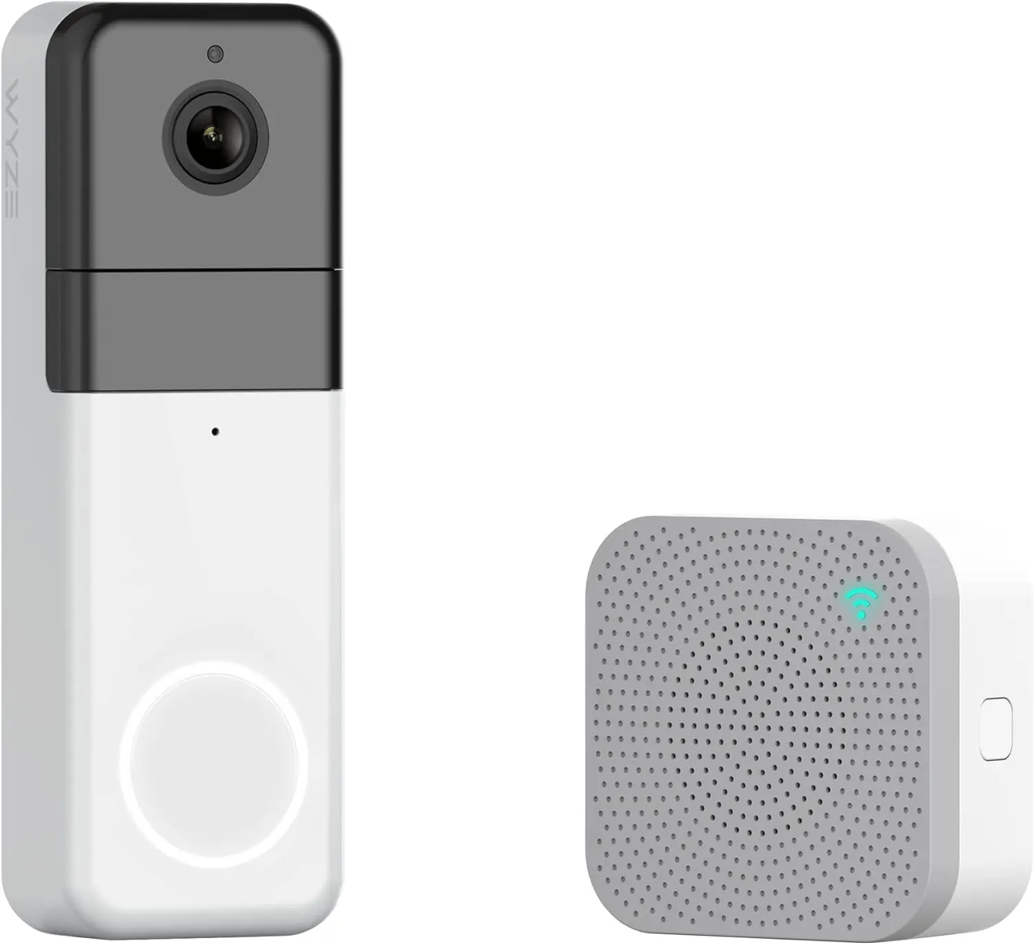 Wyze Wireless Video Doorbell Pro (Chime Included), 1440 HD Video, 1:1 Aspect Ratio: 1:1 Head-to-Toe View, 2-Way Audio, Night Vision (Renewed)
