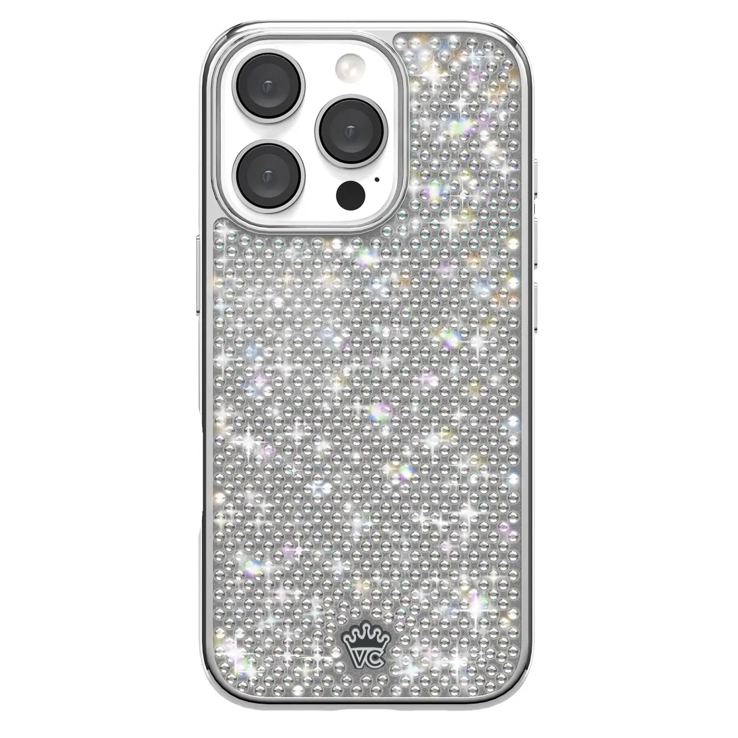 Velvet Caviar Chrome Caviar Crystals iPhone Casing - Cute Smartphone/Cellphone Case for Handheld Devices, with Durable Shockproof Protection and Stylish Design, Accessories