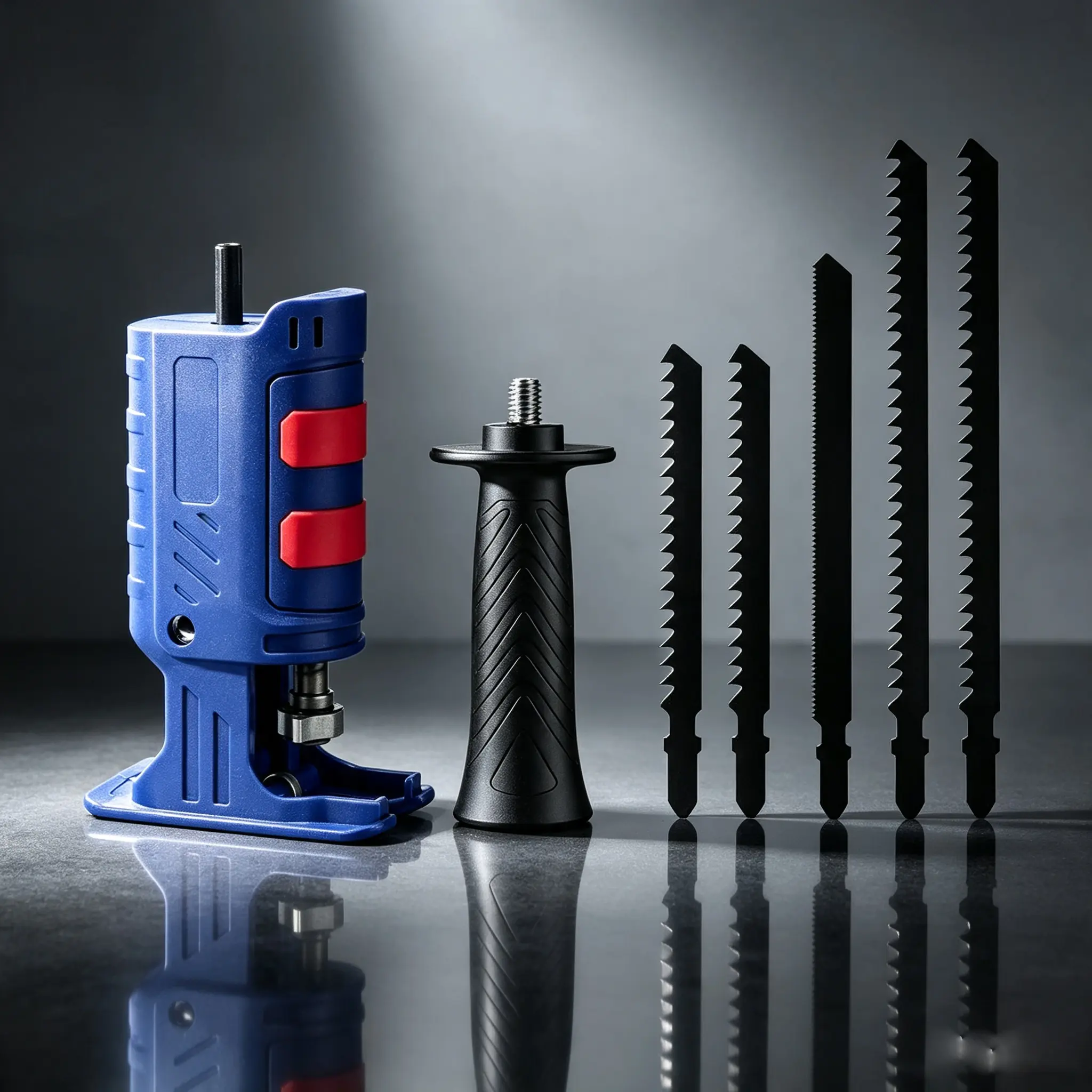 Drill to Reciprocating Saw Adapter, Electric Drill Conversion Attachment with 5 Saw Blades