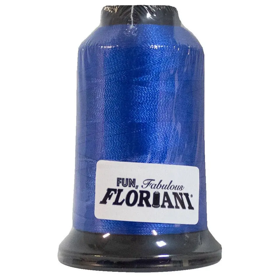Floriani 40 Wt Polyester Embroidery Thread, 1000M/1100Yds Blueberry Color (PF0367), Smooth Run for Lettering, Boutique Blanks, Fits Logos and Uniforms, Repeat Production Sewing Supplies
