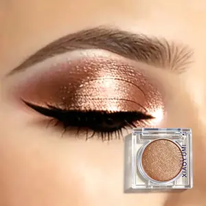 Subtle Shimmer Highlight Single Eyeshadow Waterproof Sweat Resistant Fine Powder No Fall Out All Day Wear Natural Eye Definition Beginner Friendly Easy to Use