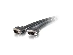 C2G 50212 VGA Cable - Select VGA Video Cable M/M, In-Wall CMG-Rated, Black (6 Feet, 1.82 Meters)