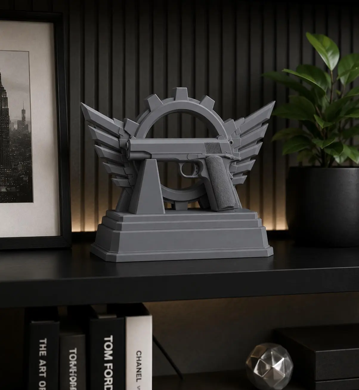 3D Printed Gaming Trophy Sculpture, Plastic Lightweight Decorative Room Statue, Ideal Gifts for Gaming Enthusiasts