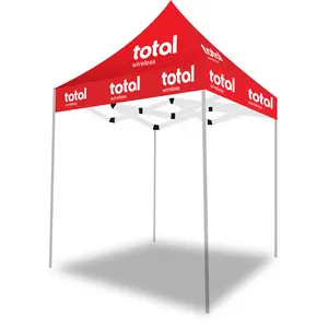 5×5 Ft Total Wireless Pop-Up Advertising Tent – Compact Outdoor Marketing Canopy (No Back or Side Walls)