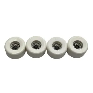 LC BOARDS FINGERBOARD 65D URETHANE BOWL SHAPED WHEELS WHITE 2.0