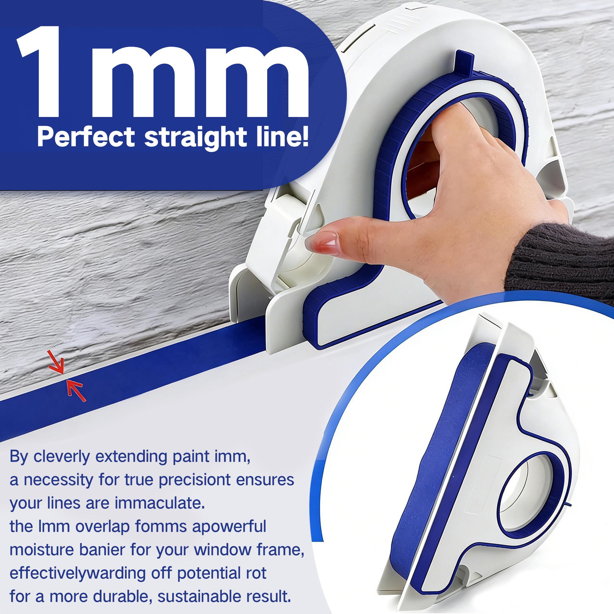 Painters Tape Applicator Tool with Scraper, Faster Masking Tape Tool Dispenser Professional Masking Tape Dispenser Set for Painting Trim, Wall, Baseboard and Floor Decoration, 1 in x 22 Yd (20m) 4 Rolls masking tape paint like a pro