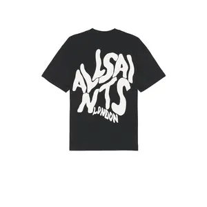ALLSAINTS Orlando Tee in Black, Graphic tee, Fashion Cotton, Streetwear, Top Menswear Womenswear F